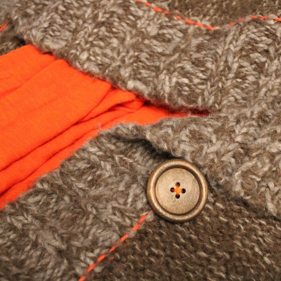 💛FREE PEOPLE Button Hoodie Knit Sweater - Picture 6 of 7